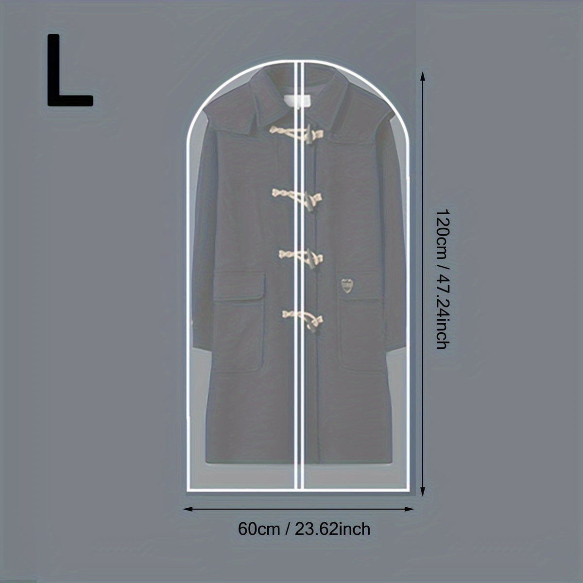 1 шт. Вешалка полупрозрачный чехол для одежды для домашнего использования