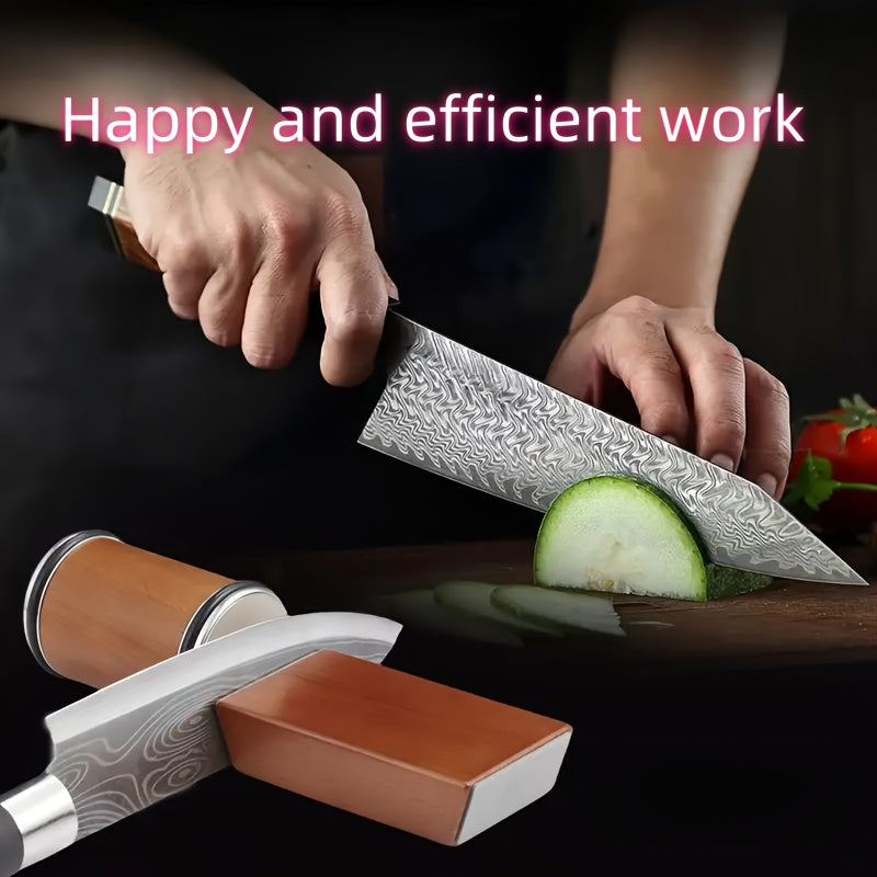 Многофункциональный набор ножей с точилкой под 20° и нескользящей основой