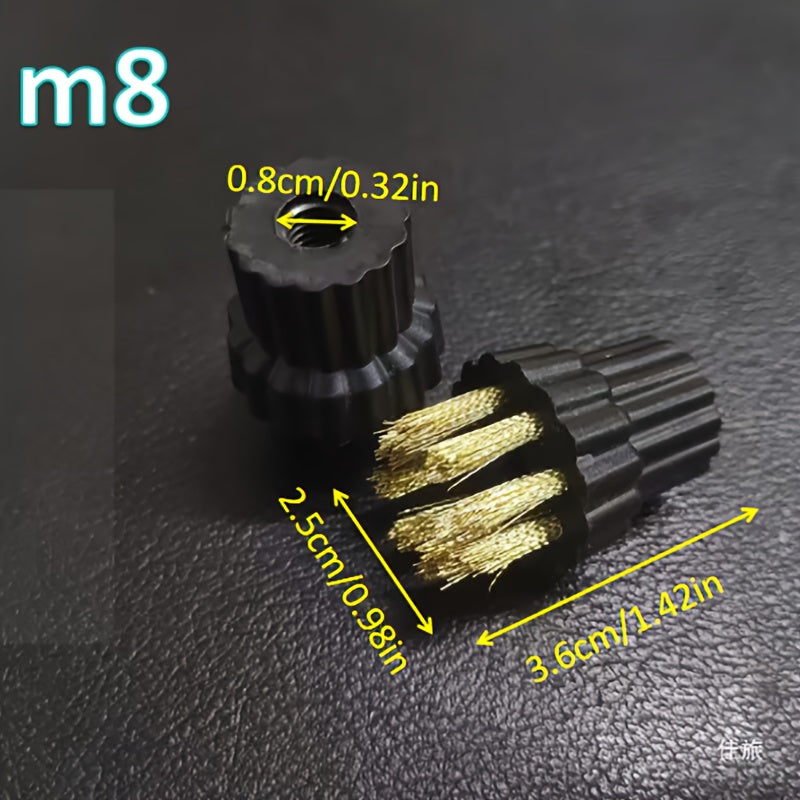 2pcs Steam Cleaner Brush Heads Plastic Replacement for Hard Surfaces