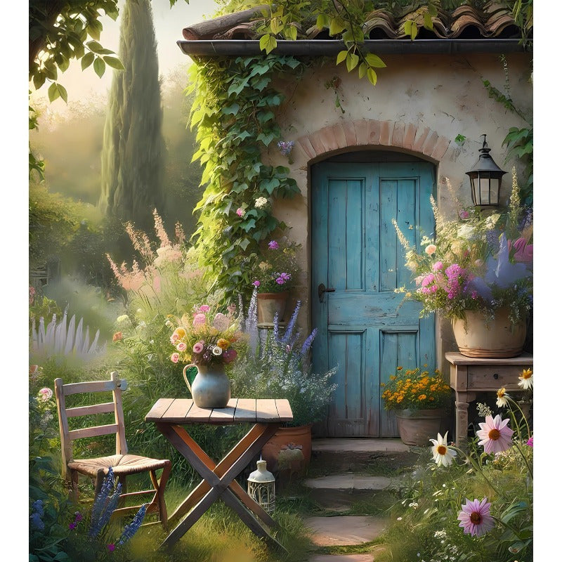 Bahor mavzusidagi idish yuvish mashinasi magnit qopqog'i, 58x65 sm, elektrsiz oshxona jihozlari bezagi, paratsiz, bahor bog'i manzarasini o'z ichiga oladi.