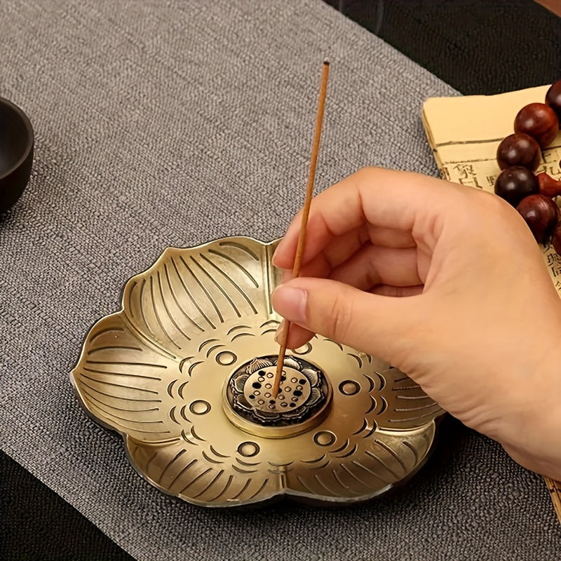 Elegant Plum Blossom Incense Holder for Meditation and Spa Spaces