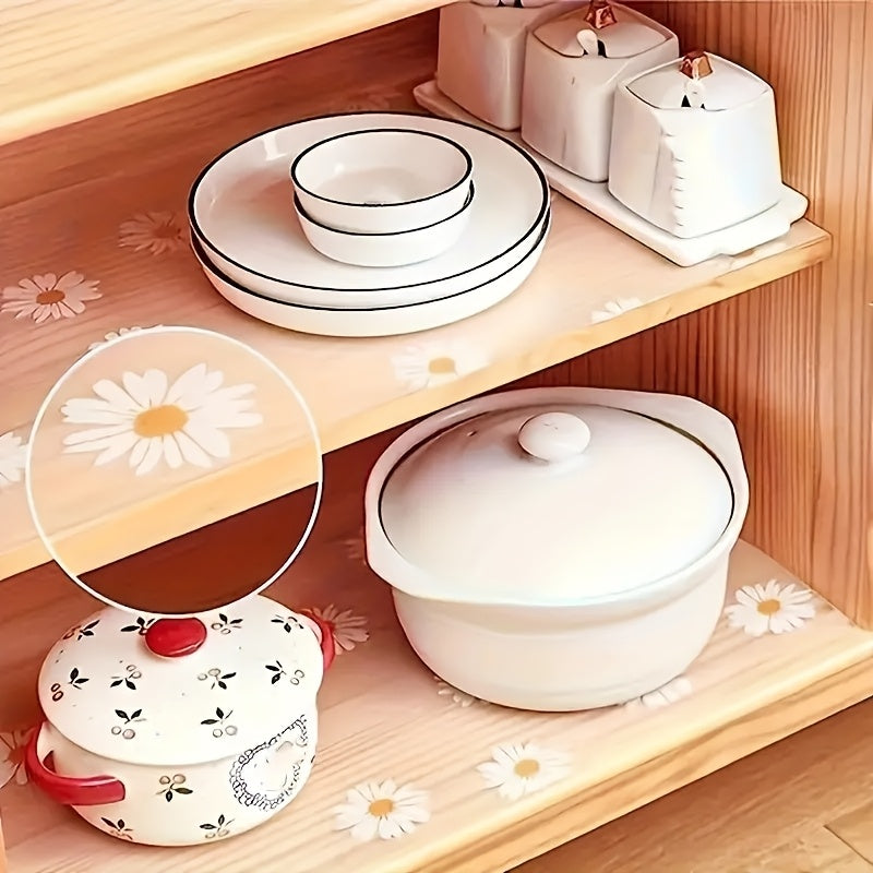 Non-Slip Refrigerator Shelf Liner 79 Inch Waterproof Washable Glass Shelf Mat