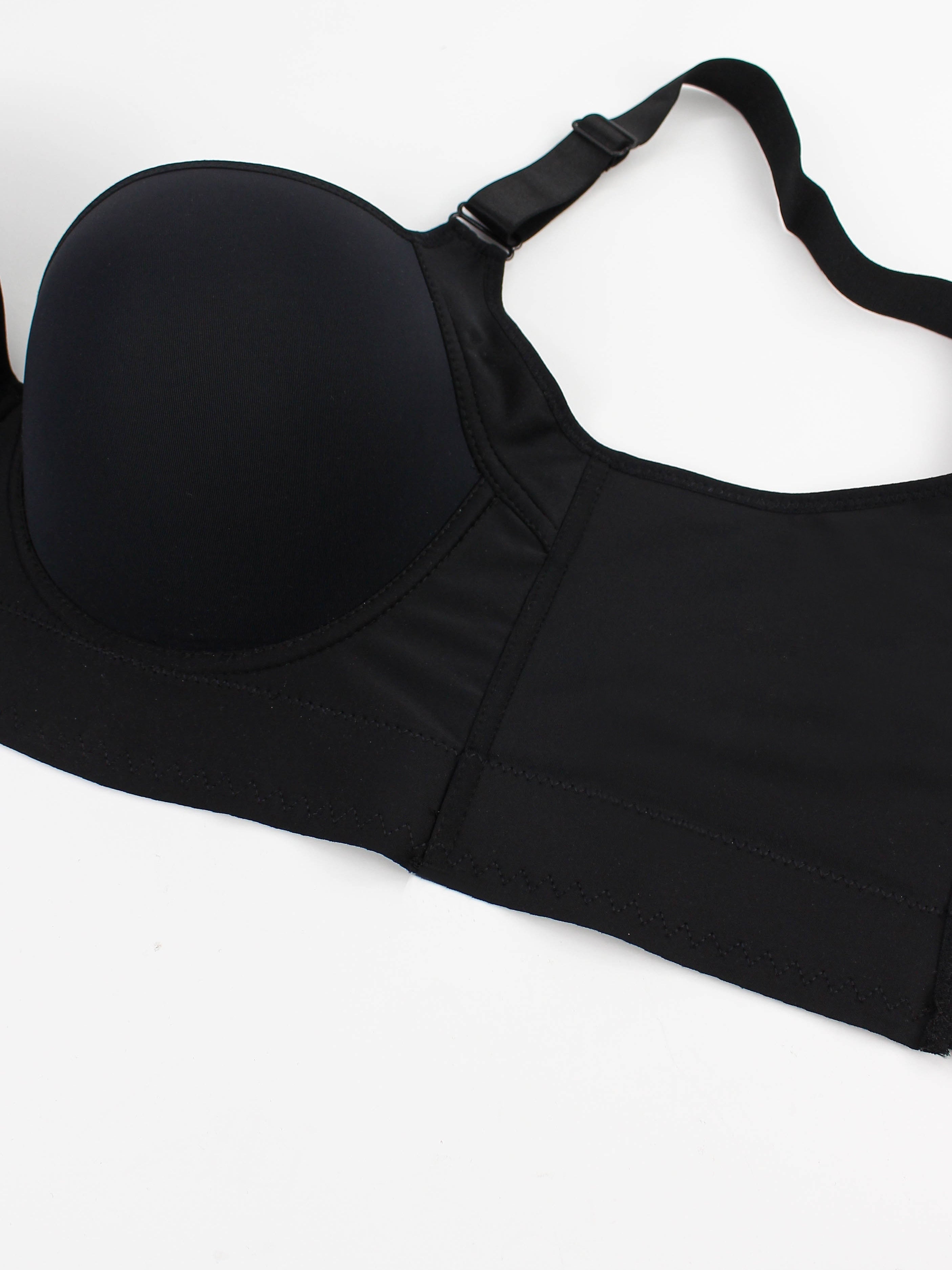 Seamless Full Coverage Underwire Bra Solid Color Breathable Knit Lingerie