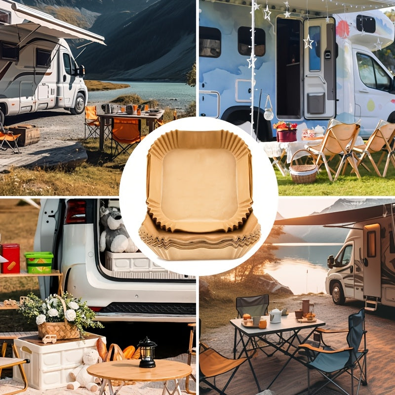 Katta to'rtburchakli qovurish panasi qoplamasi - yopishmaydigan qoplama, issiqqa chidamli, yog'ni so'rib oluvchi va pishirish va pishirish maqsadlari uchun bir xil issiqlik taqsimotini ta'minlaydi.