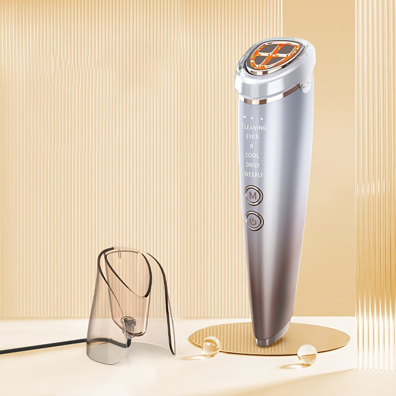 USB orqali zaryadlanadigan yuz massajeri, issiq va sovuq terapiya bilan - Qo'l bilan ishlatiladigan teri parvarishi qurilmasi, ayollar uchun ideal sovg'a