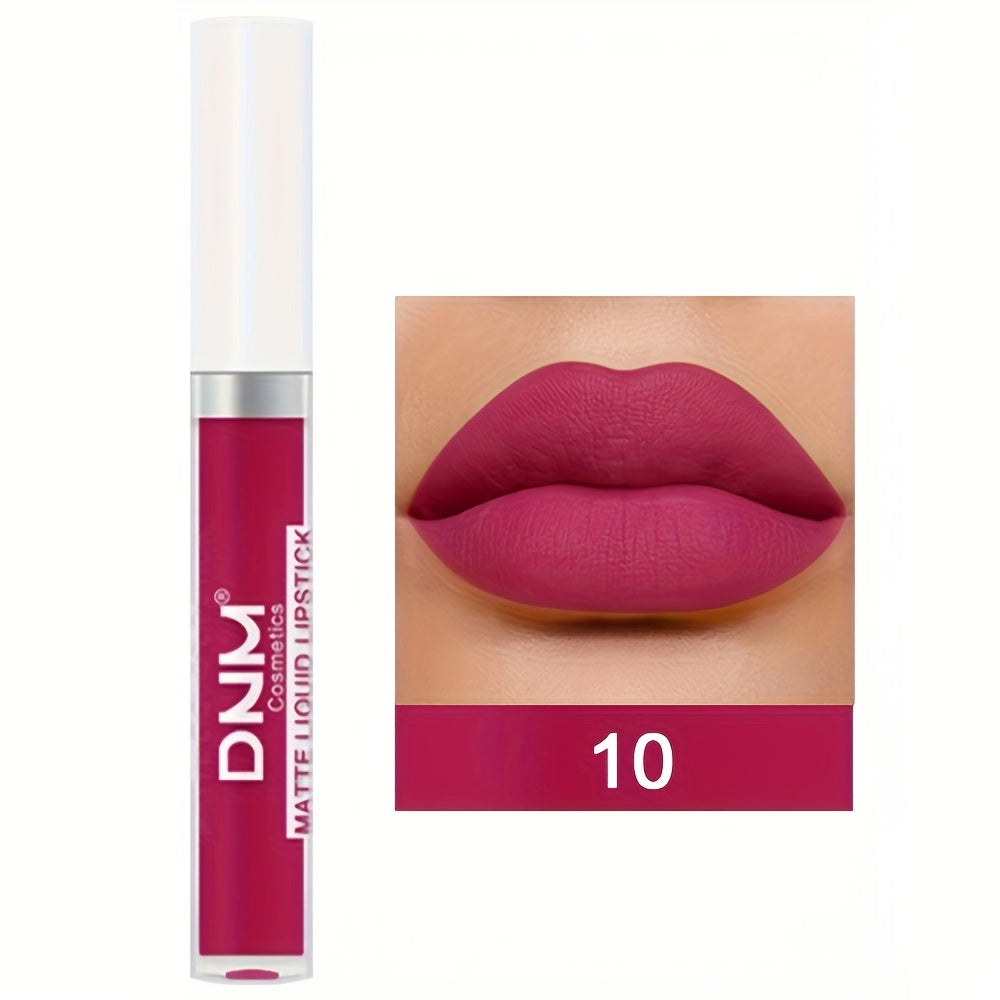 Brillo de labios mate a prueba de agua de larga duración para mujer con múltiples colores