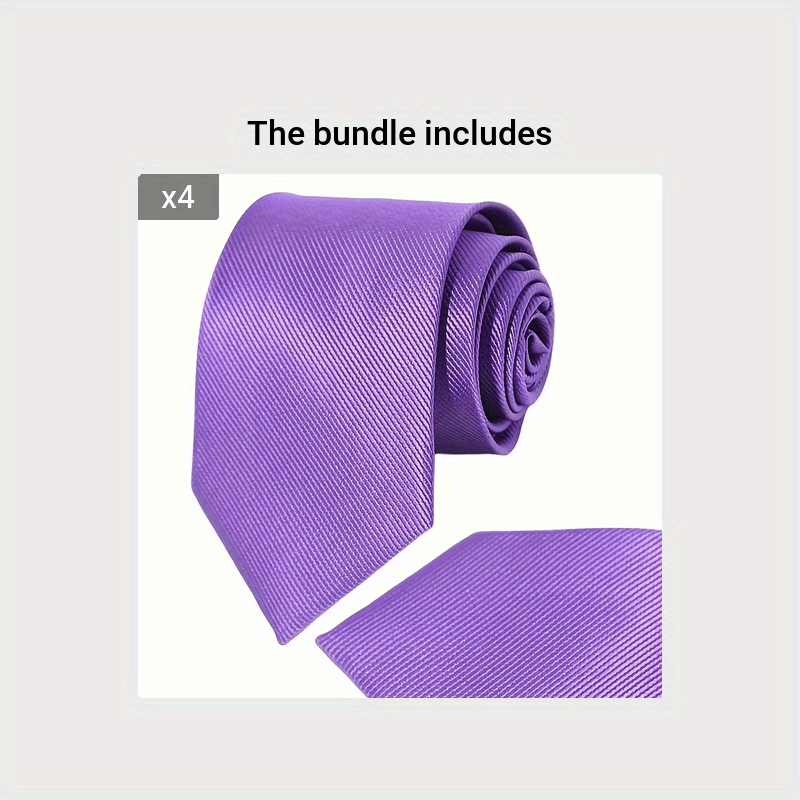 Erkaklar uchun bir rangli rasmiy biznes galstuklar, kuyovlar va bayramlar uchun