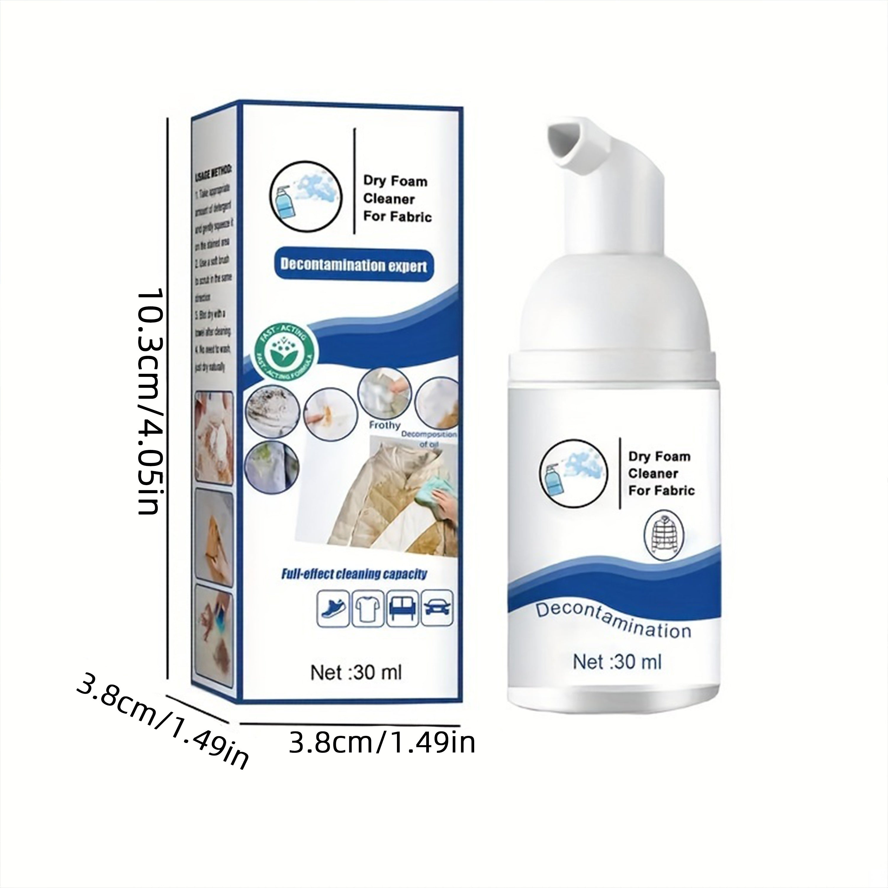 Foam Dry Cleaning Agent for Stain Removal on Curtains Carpets Clothes and Down Jackets