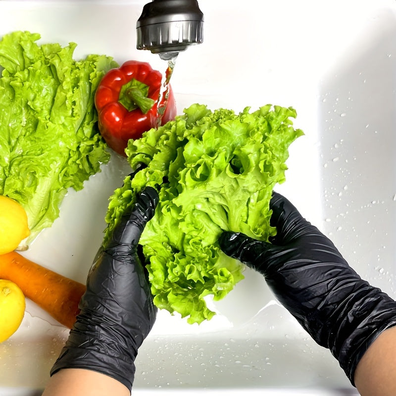 Black Nitrile Gloves Pack of 30 50 or 100 for Cleaning, Nail Care, and Pet Grooming