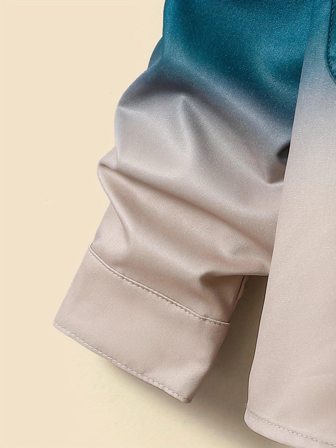 Boys 2-Piece Casual Set Long Sleeve Gradient Shirt and Jogger Pants Spring Fall