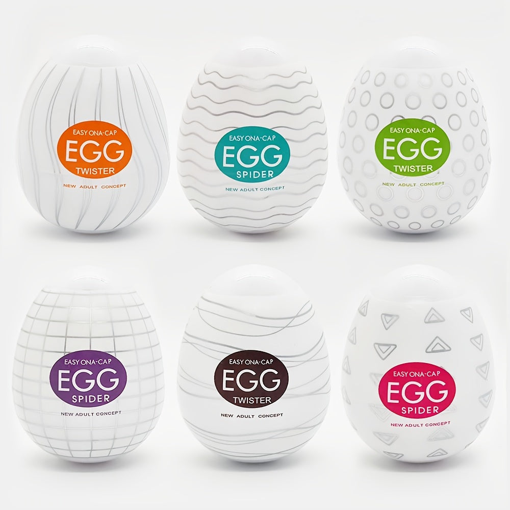 Men's TPE Soft Rubber Training Egg Sleeve Whimsical Designs for Pet Training