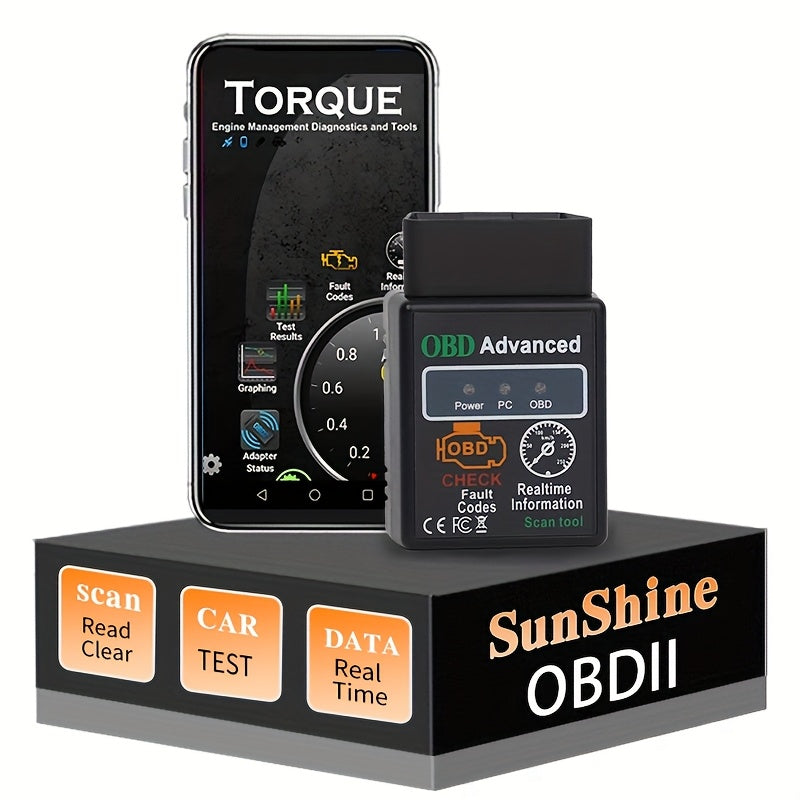 беспроводной сканер OBD2 для автомобиля, считыватель кодов, диагностический инструмент для определения неисправностей двигателя