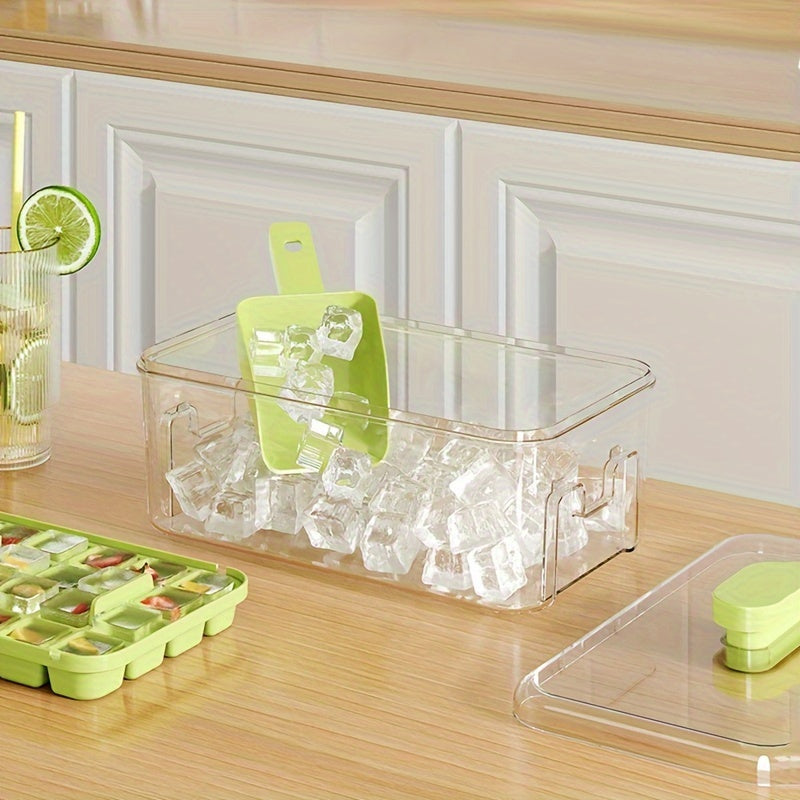 Large-Capacity ABS Ice Cube Tray for Home and RV Durable Easy Press