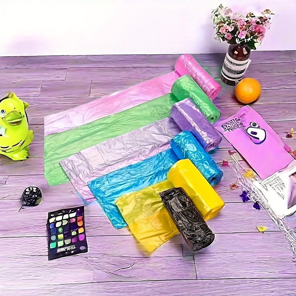 100 ta bir foydalanishlik chiqindi sumkasi 45x50cm, uy, ofis va avtomobil uchun ko‘p maqsadli