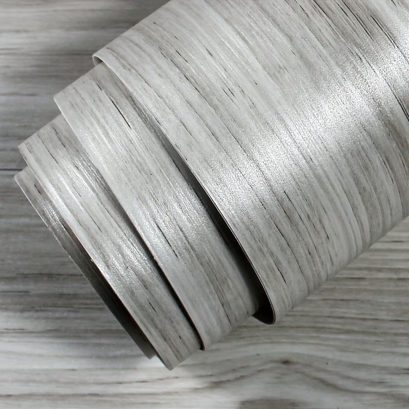 Self-Adhesive Faux Wood Floor Tile Sticker Waterproof Non-Slip Durable Decor