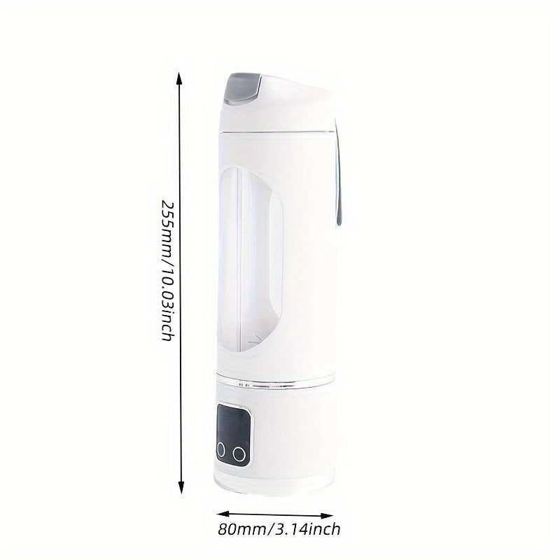 Kichik sitrus pressi blender 450ml, LCD ekran bilan qayta to'ldiriladigan mini sayohat sharbati chiqaruvchi