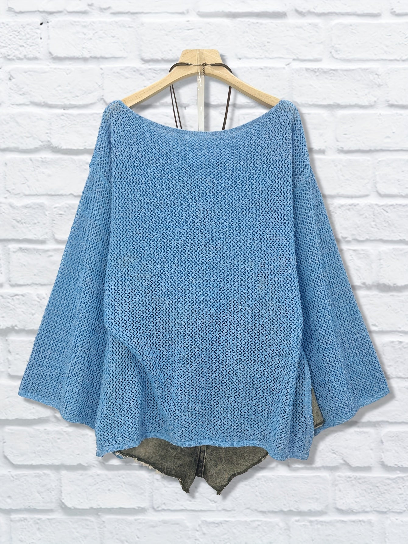 Women's Oversized Knit Loose Cardigan with Long Sleeves