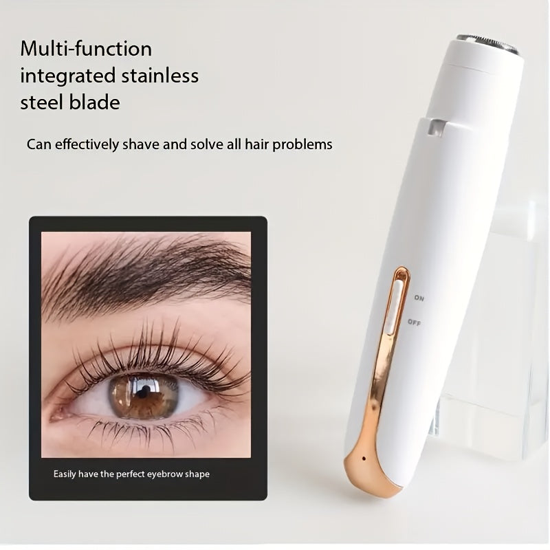 Women's 4-in-1 Electric Epilator Set USB Rechargeable Gentle Portable for Brows Face Legs