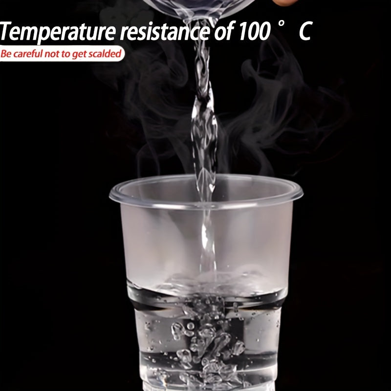 100 Pack 5oz Disposable Plastic Cups Durable Clear Party Supplies