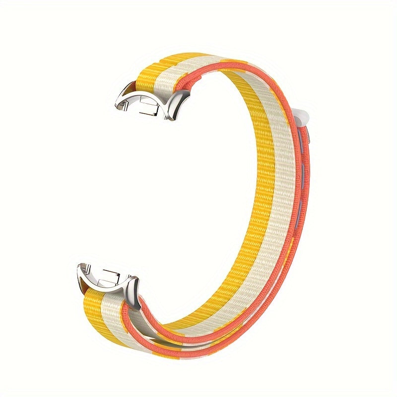 Nylon Loop Strap for Smartwatch Compatible with Mi Band 8 9 9 NFC Polyamide Water-Resistant Not Water Resistant