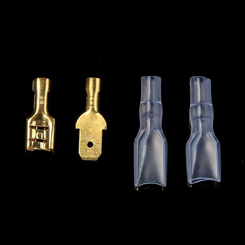 180-315 Pcs Crimp Spade Terminals with Insulating Sleeves for Wire Connectors