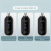 Mini Portable Air Purifier Necklace Negative Ions Dust PM2.5 Formaldehyde