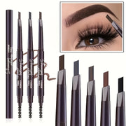 Women Waterproof Double-Ended Eyebrow Pencil Long-Lasting Smudge Proof