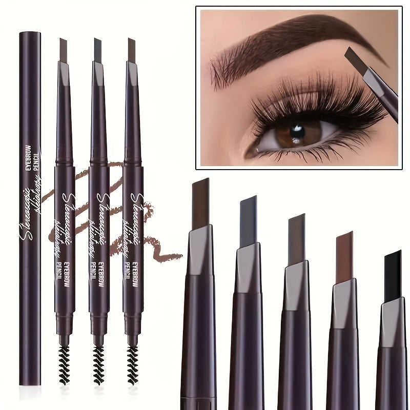 Women Waterproof Double-Ended Eyebrow Pencil Long-Lasting Smudge Proof
