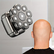 5-in-1 Elektr shaver erkaklar uchun, ajraladigan boshli, LCD displeyli soch kesgich, burun trimmeri, cho'tka, massajchi