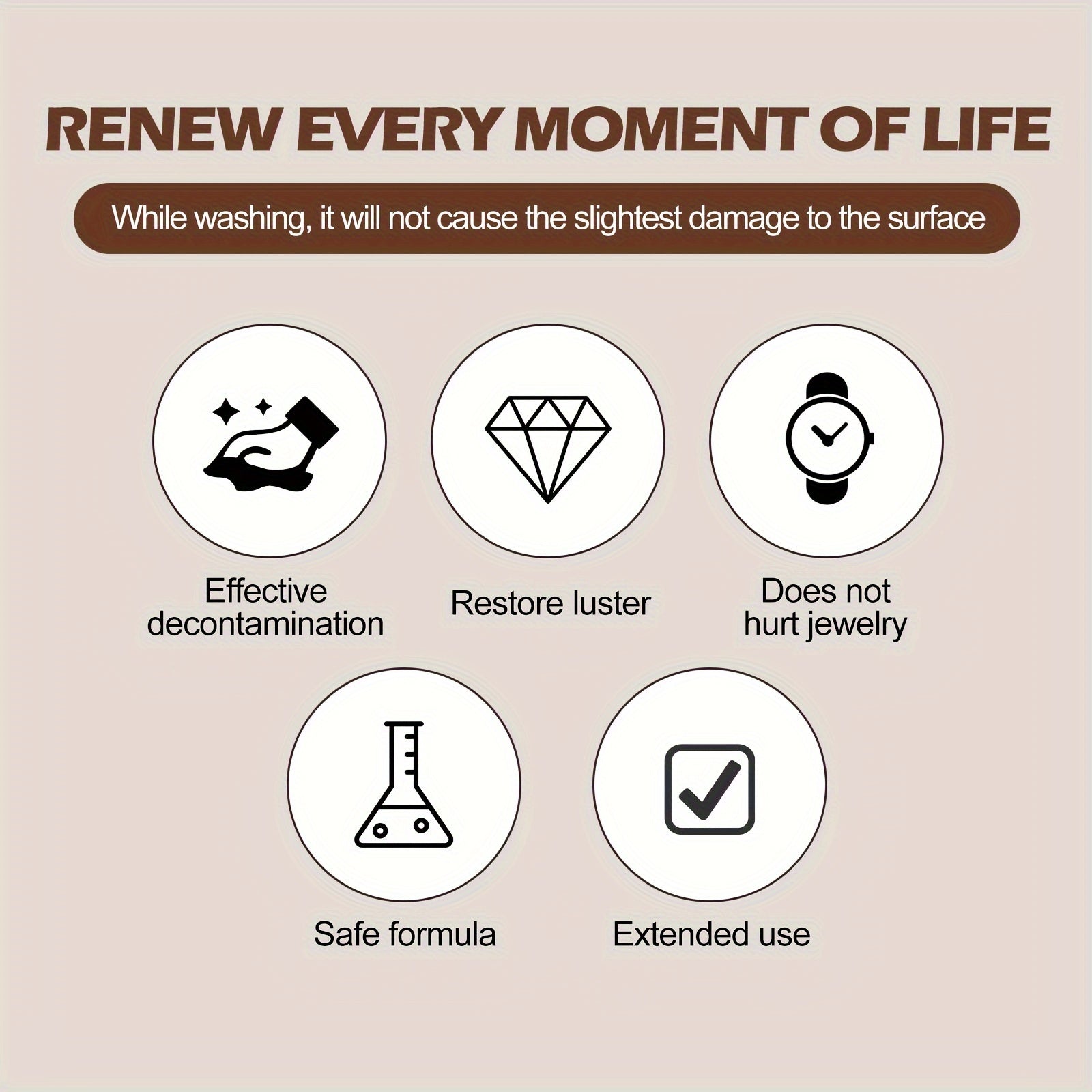 Jewelry Cleaning Solution Liquid for Silver and Gold Polishing and Cleaning