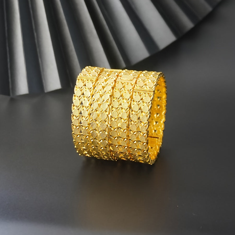 Women's Two-Tier Wide Bracelet for Weddings and Formal Events