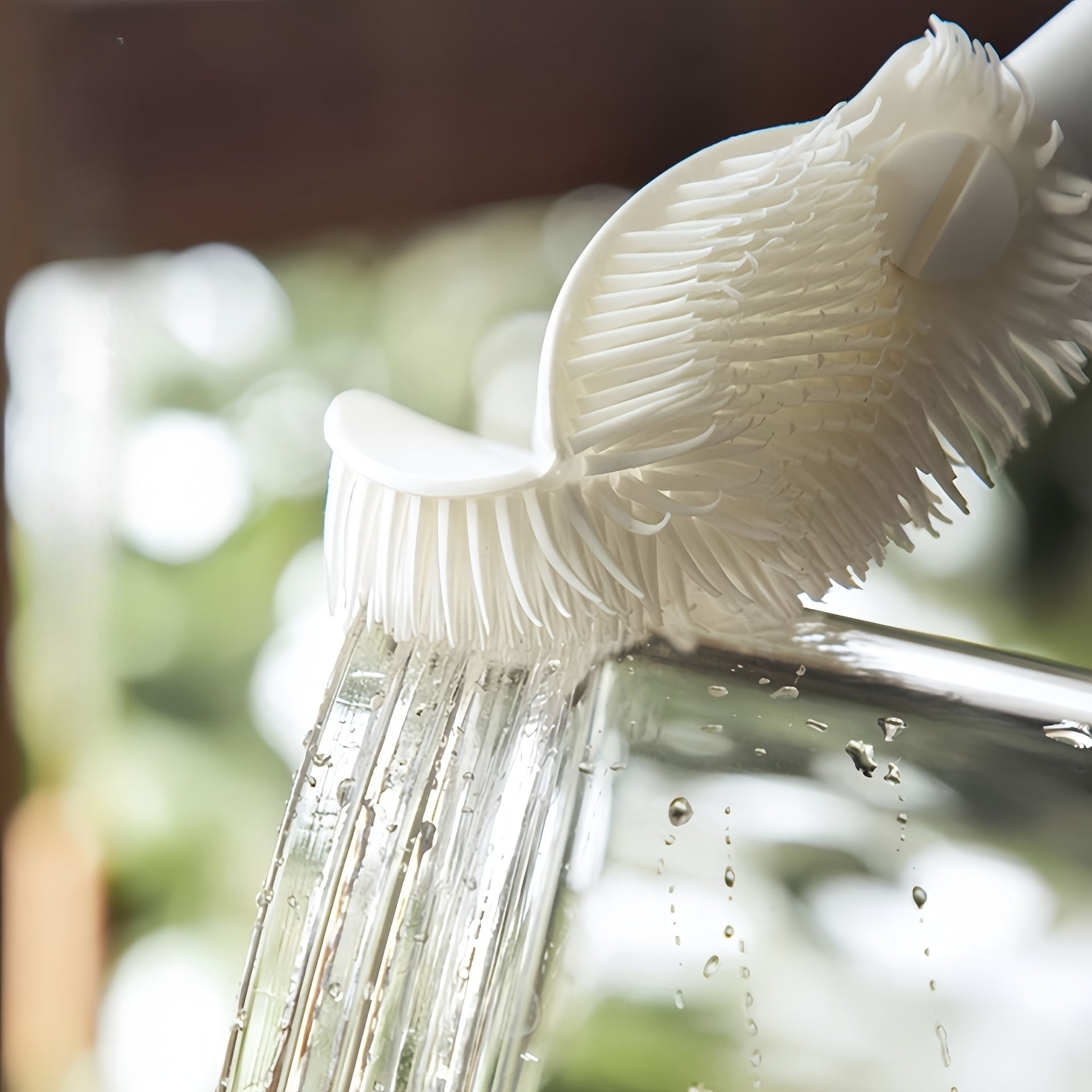 360-darajali buriladigan silikon stakan cho'tkasi, uzoq tutqichli, qayta ishlatiladigan oshxona tozalash asbobi