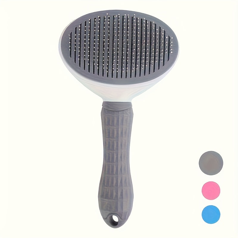 Self-Cleaning Pet Deshedding Comb for Cats and Dogs with One-Click Hair Removal and Automatic Floating Design