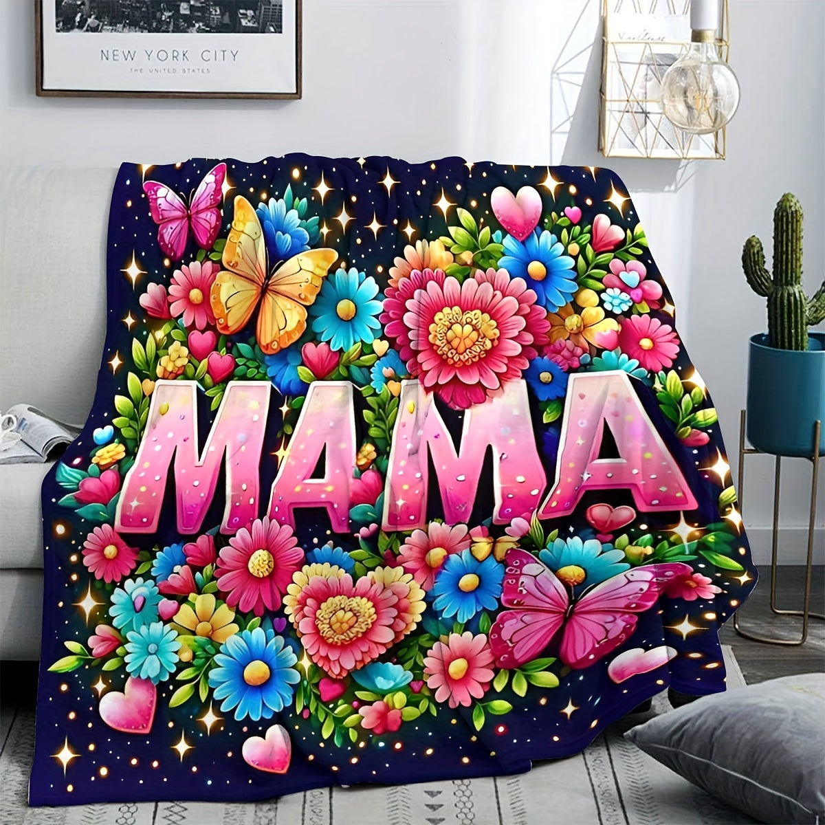 Thanksgiving Flannel Blanket for Women Warm Throw Shawl for Lunch Breaks