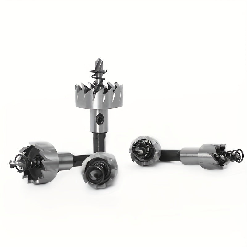 5-Piece Metal and Wood Hole Saw Kit High-Speed Steel Durable Versatile