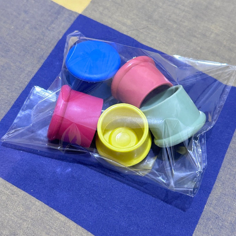 Silicone Wine Stoppers Set of 5 for Beer Champagne Preservation Kitchen Accessories