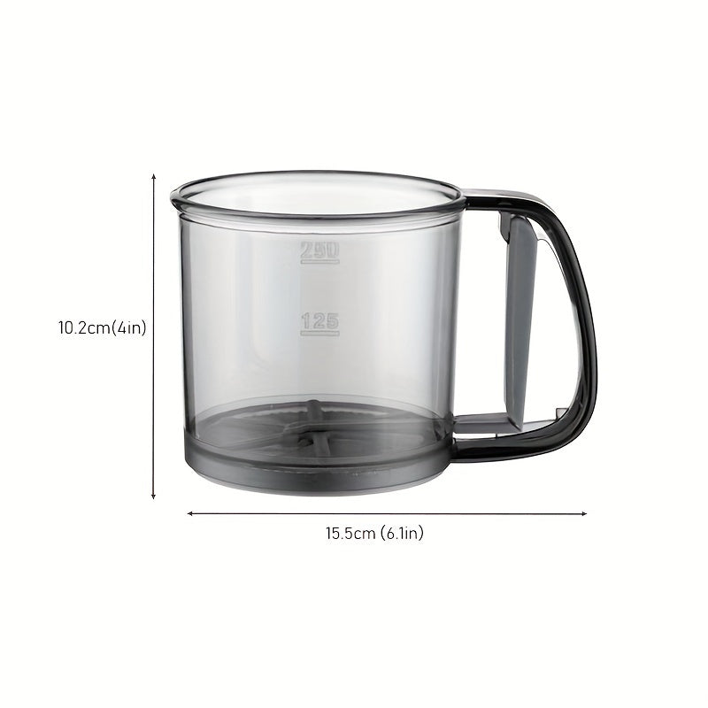 Semi-Automatic Flour Sifter 2-Cup Capacity Hand Press Kitchen Baking Tool