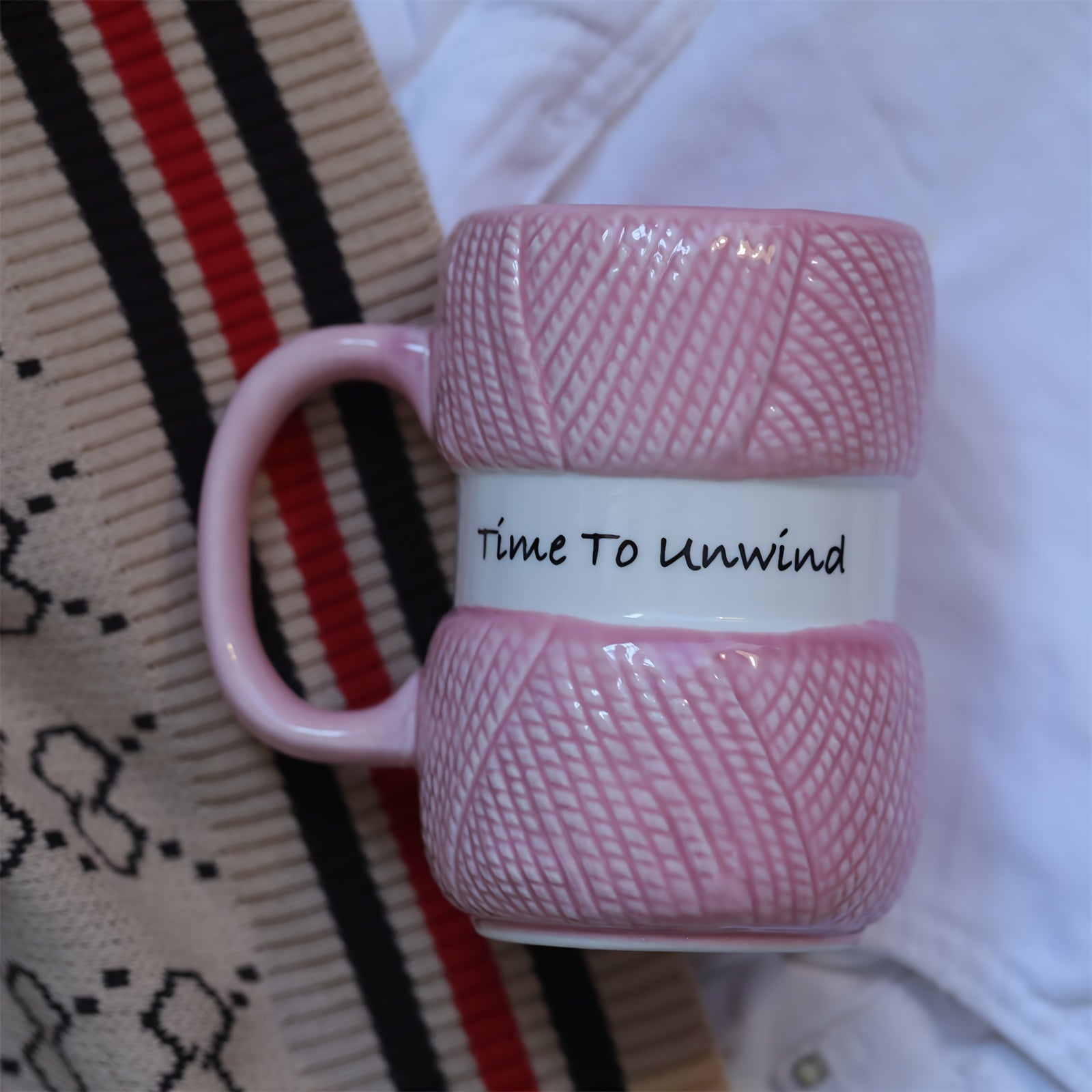 14.37oz Ceramic Coffee Mug Insulated Reusable Kitchen Drinkware