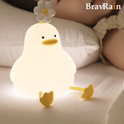Silicone Duck Night Light for Bed with Adjustable Brightness USB Powered Kids Gift