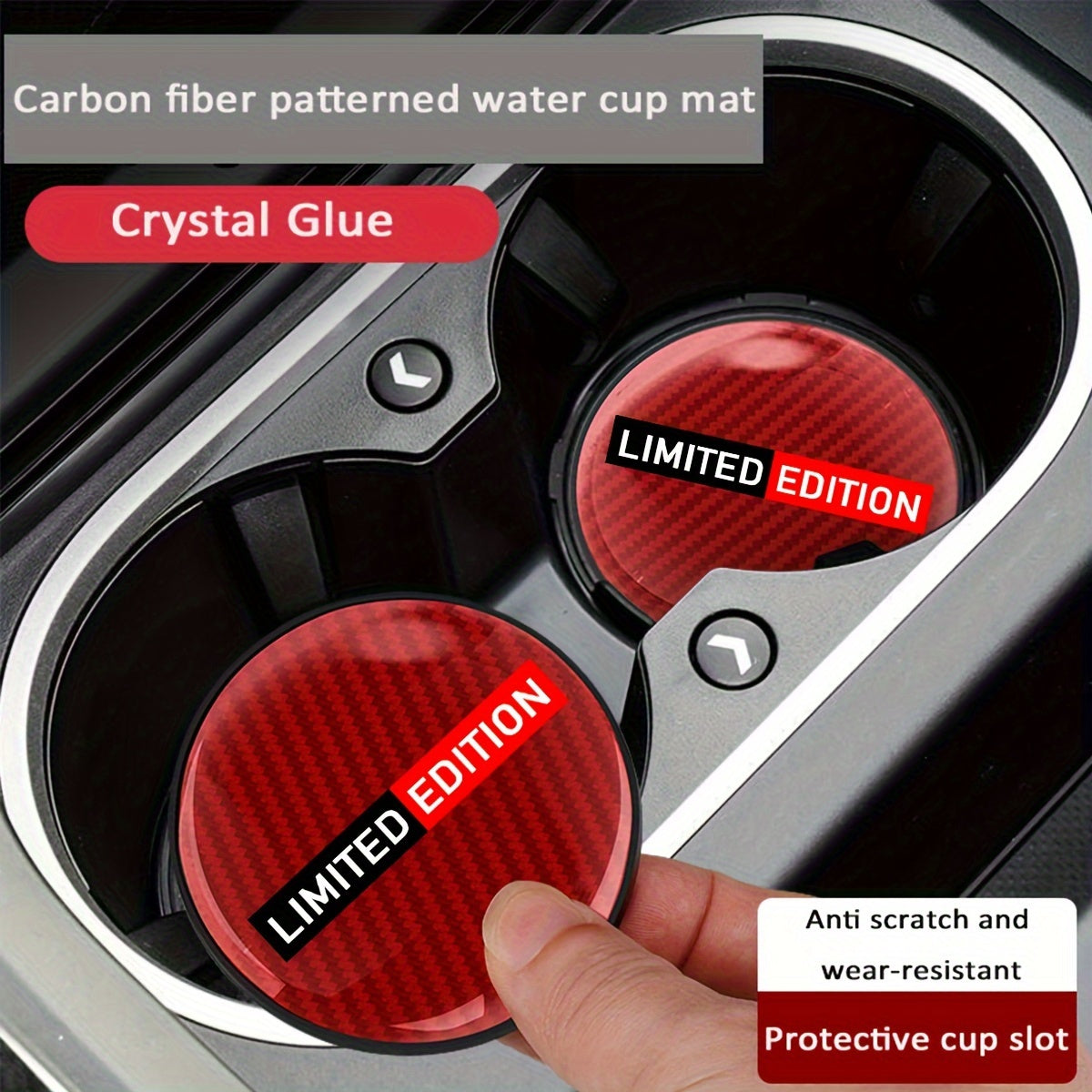 Подставка под стакан для автомобиля с противоскользящим вставкой универсального размера