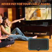 Indoor HDTV Antenna 2024 Ultra-Slim 480 Mile 4K 1080P Signal Booster