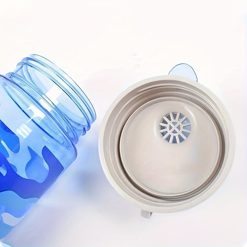 Camouflage Water Bottle 600ml for Camping Hiking Fitness Outdoor Activities