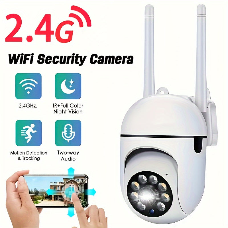 1080P HD Wireless Security Camera with Color Night Vision Two-Way Audio Pan Tilt Zoom Smart Home Pet Camera