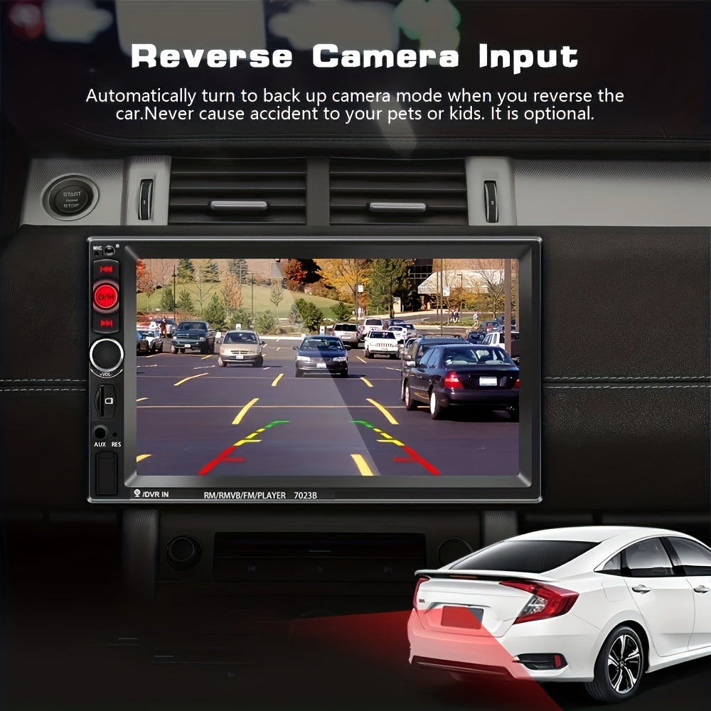 7 dyuymli HD sensorli ekranli avtomobil stereo tizimi, Mirror Link, USB, FM radio, masofadan boshqarish bilan boshqarish