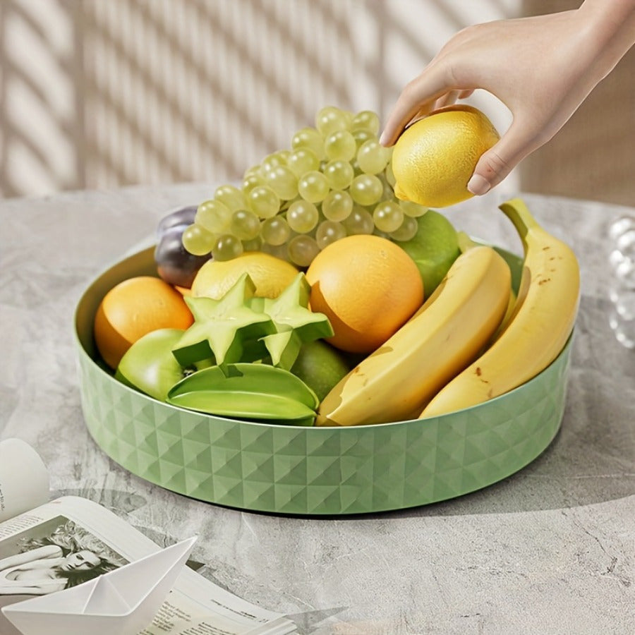 Aylanuvchi plastmassa oshxona saqlash qismi burchak polka, ziravorlar va yog'lar uchun