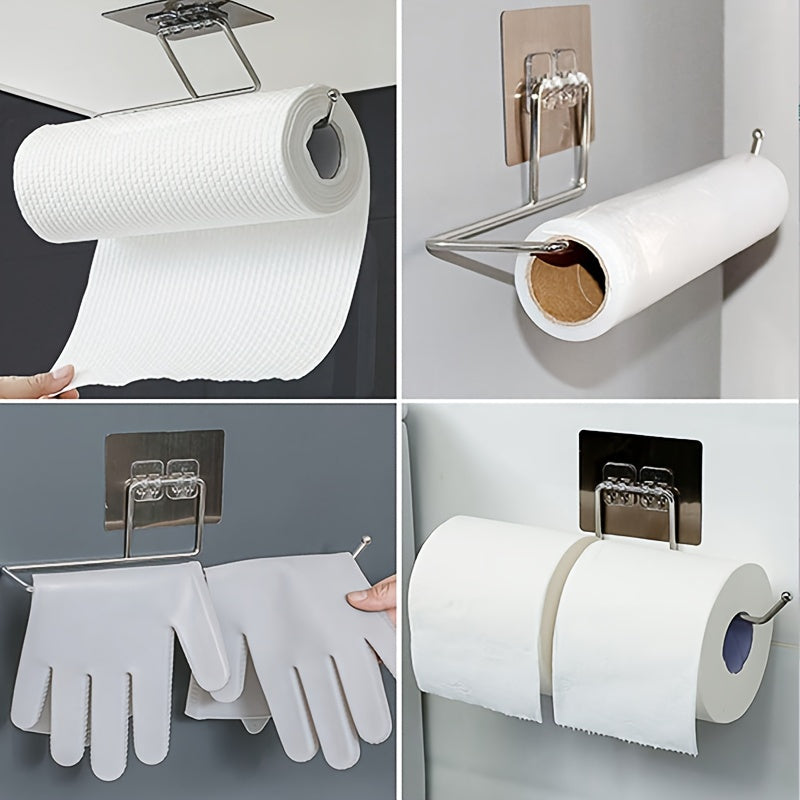 Boho zanglamas po'latdan yasalgan oshxona sochiq tutqichlari - devorga o'rnatiladigan, zangga chidamli, hammom va oshxona uchun ko'p maqsadli saqlash tokchasi (1 dona)