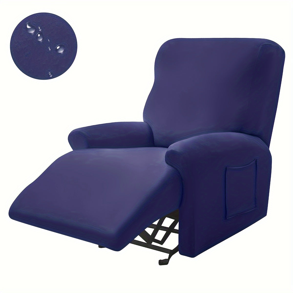 Waterproof Stretchable Recliner Chair Cover Set of 4 All Seasons Skin-Friendly Machine Washable