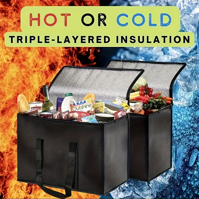 Bolsa térmica aislada para comida, caliente y fría, reutilizable, tote ligera, enfriador suave