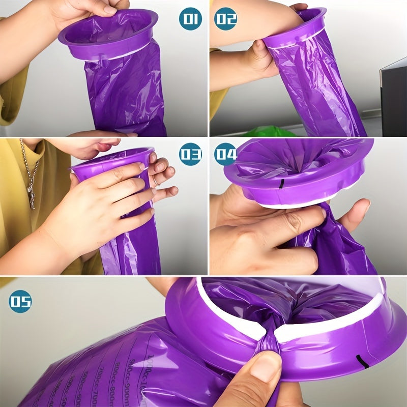 10Pcs PVC Disposable Vomit Bags Portable Emesis Bin for Travel Cars Motion Sickness