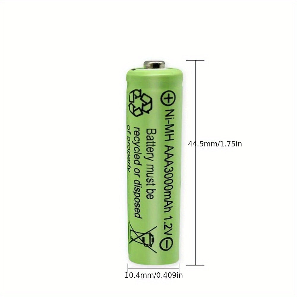 AAA Rechargeable Ni-MH Battery 3000mAh 1.2V for Cameras Toys Flashlights